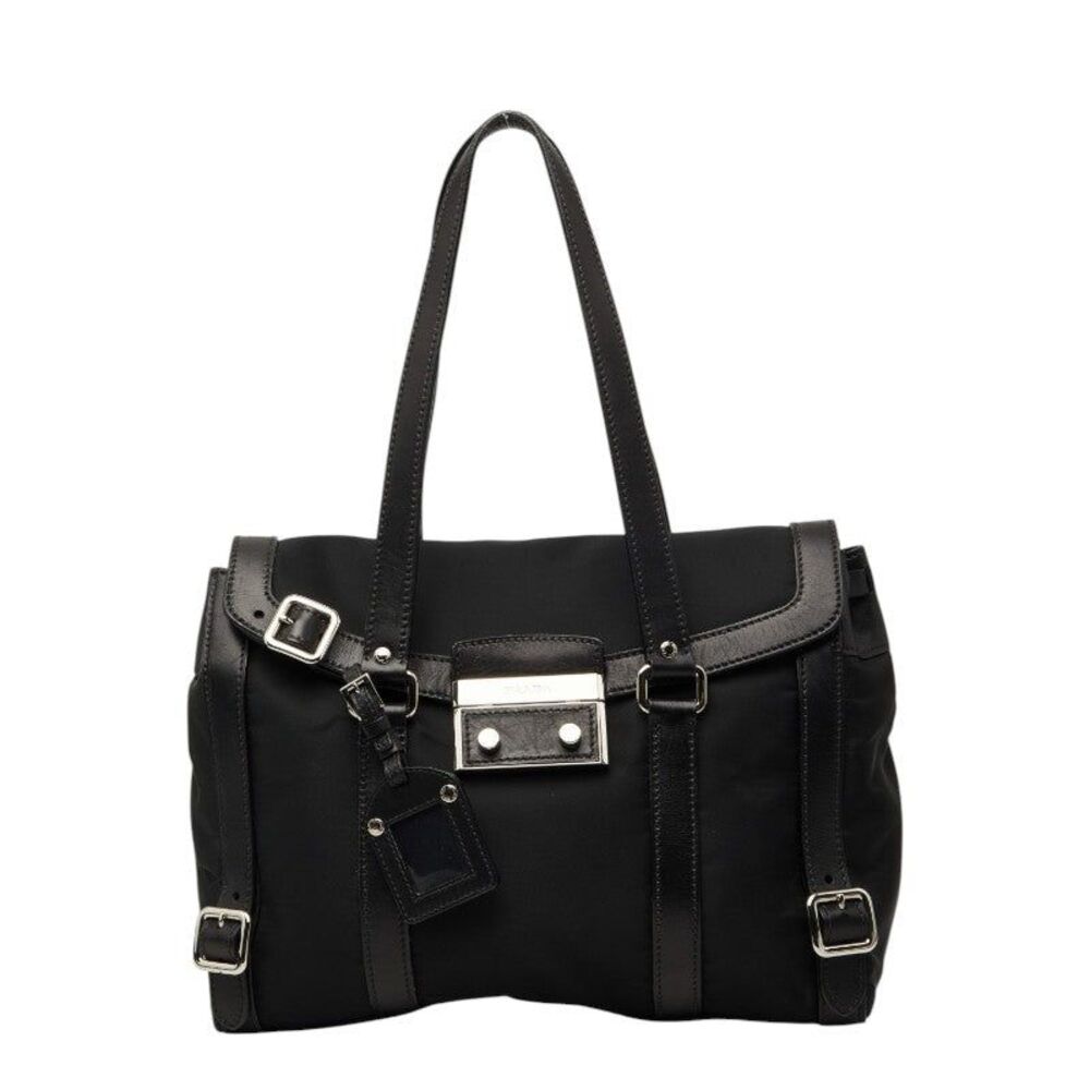 Prada Triangle Logo Flap Shoulder Bag